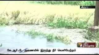 Flood alert in Thenpennai river, excess water discharged from KRP dam