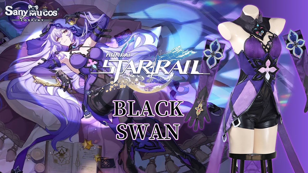 【SanyMuCos】Honkai: Star Rail Black Swan Cosplay Costume Plus Size Detail Show