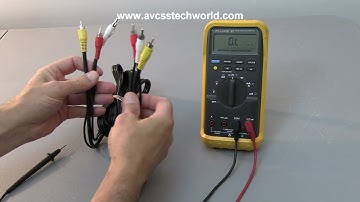 How to Test an RCA Cable with a Multimeter - Basic Example