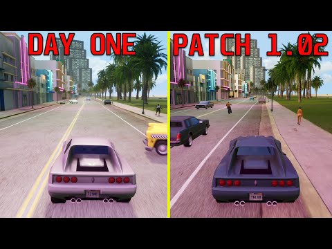 GTA Trilogy The Definitive Edition PS5 Day One vs Patch 1.02 Frame Rate Test (FIXED)