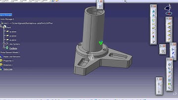 Catia V5  Elemento finito. Analysis and Simulation