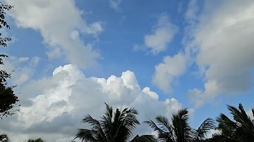 Moving clouds timelapse video 