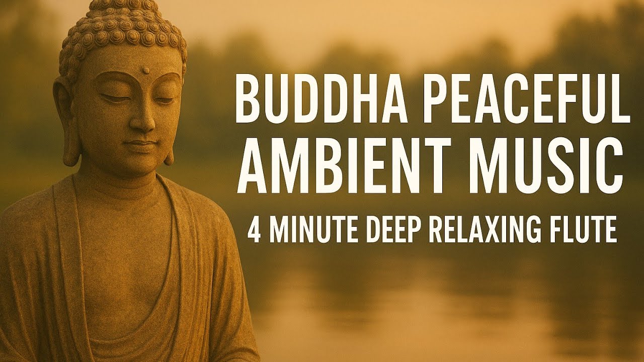 “Buddha Peaceful Music | 4 Minute Deep Relaxing Flute | Meditation ...