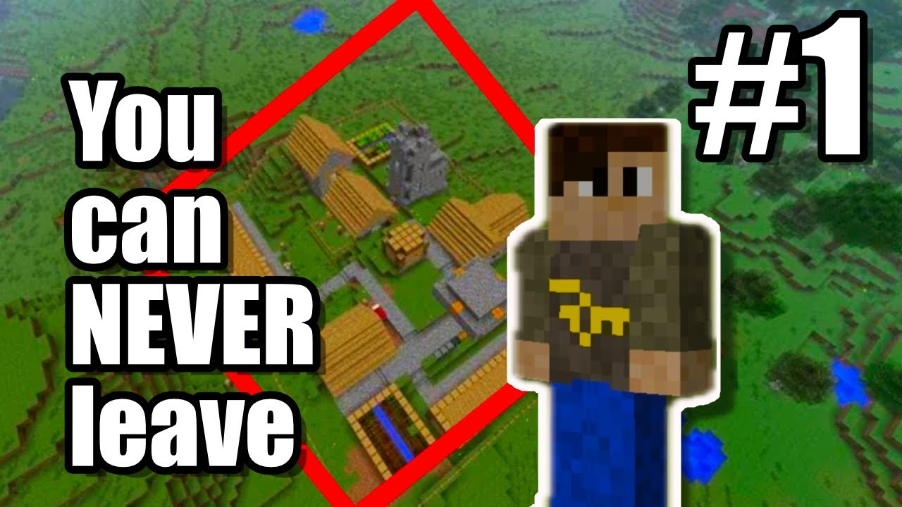Minecraft but I can’t leave this chunk - YouTube
