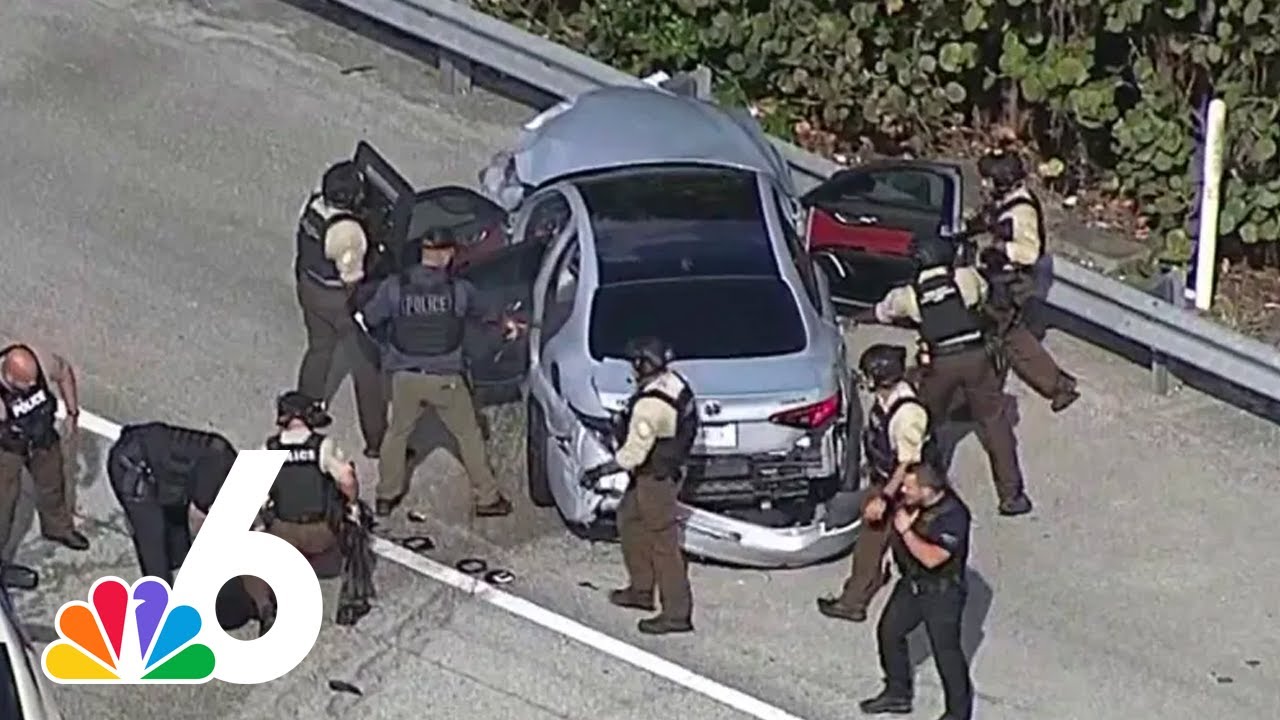 Stolen car chase ends in crash on Turnpike, man arrested in Miami-Dade ...