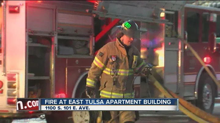 More than 50 residents evacuated after fire at east Tulsa apartment complex