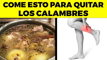 ¿Qué alimentos previenen inmediatamente los calambres en las piernas?