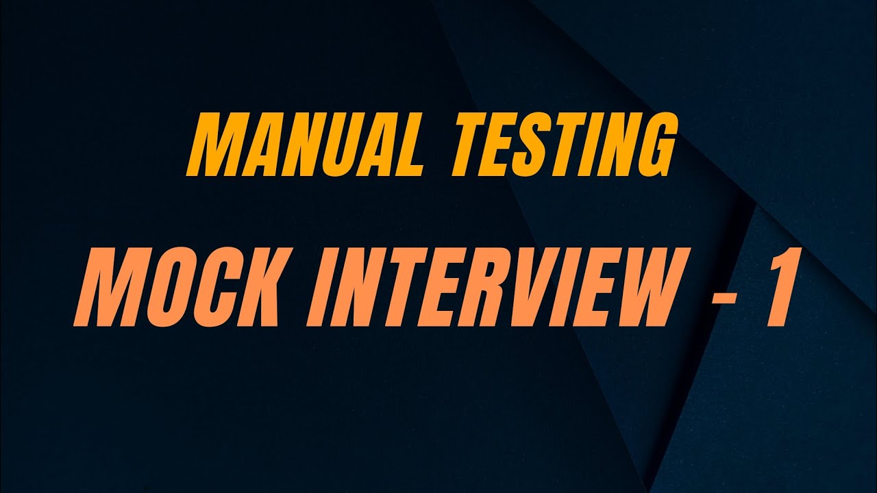 Best Mock Interview 1 - YouTube