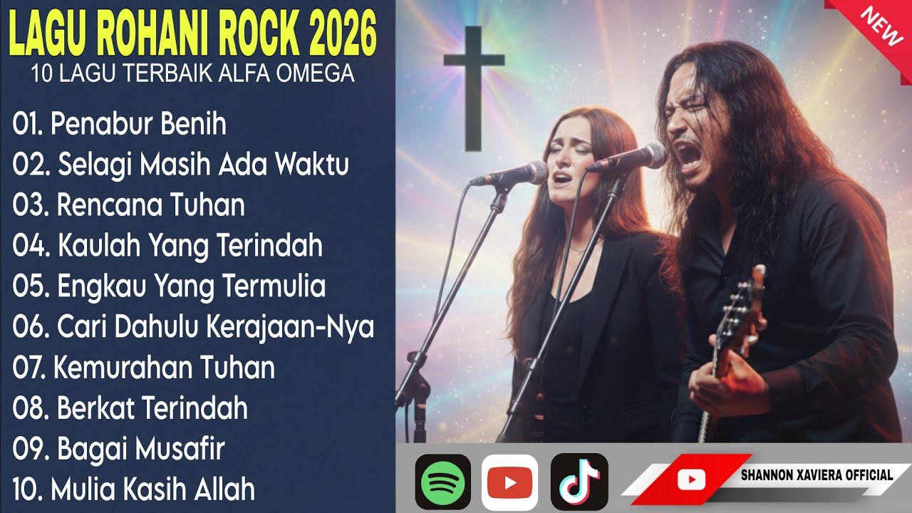 Lagu Rohani Rock 2026 🔥 10 Lagu Terbaik Alfa Omega | Worship Rock Full Album