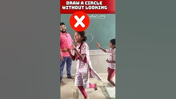 Draw a circle without looking / innovative ideas #education #maths #school #youtubeshorts