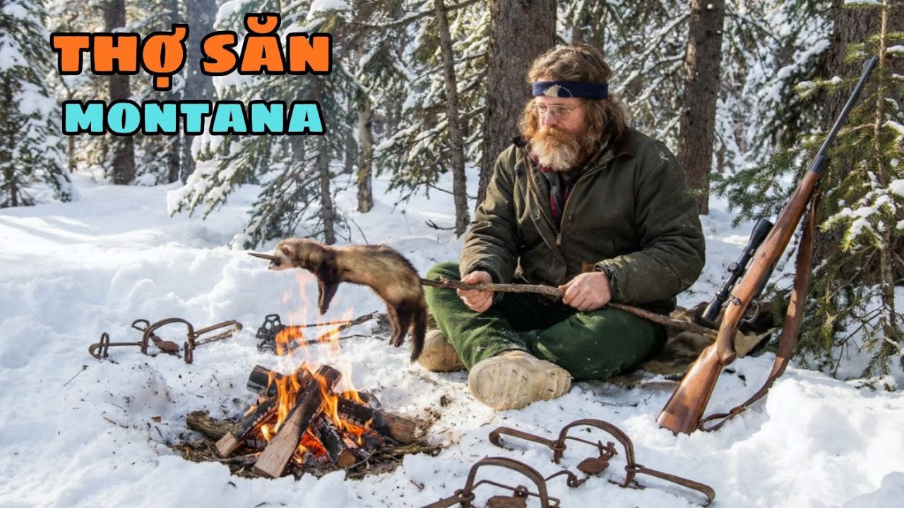 Một Mình Giữa Bão Tuyết - Thợ Săn Sinh Tồn Đặt Bẫy Trong Rừng Hoang