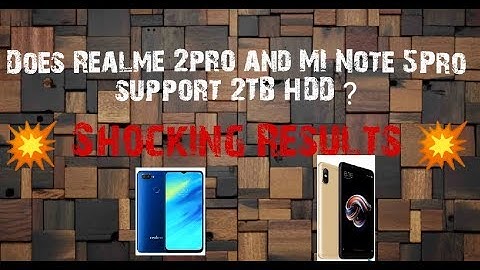 #Realme 2 Pro VS #Redmi note 5 pro OTG Hard disk test.Does 2TB Hard disk support on smartphones?