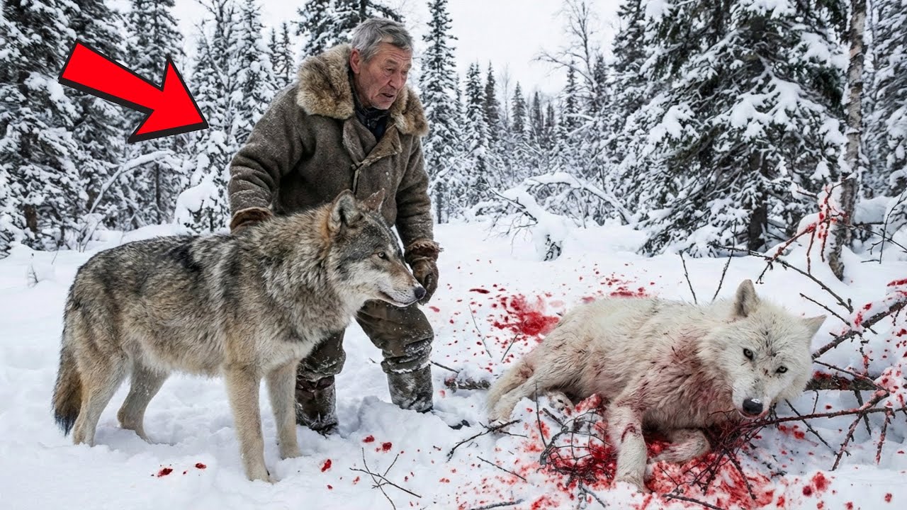 Старый снайпер спас волка в лютый мороз — финал этой истории заставит вас плакать от счастья!