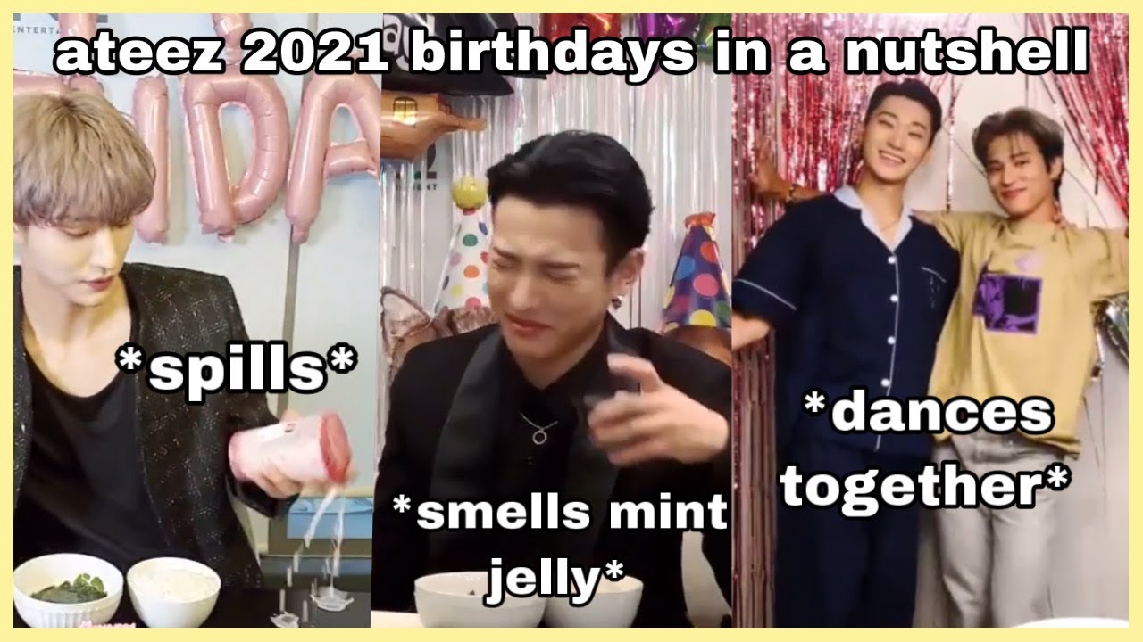 ateez 2021 birthdays in a nutshell YouTube