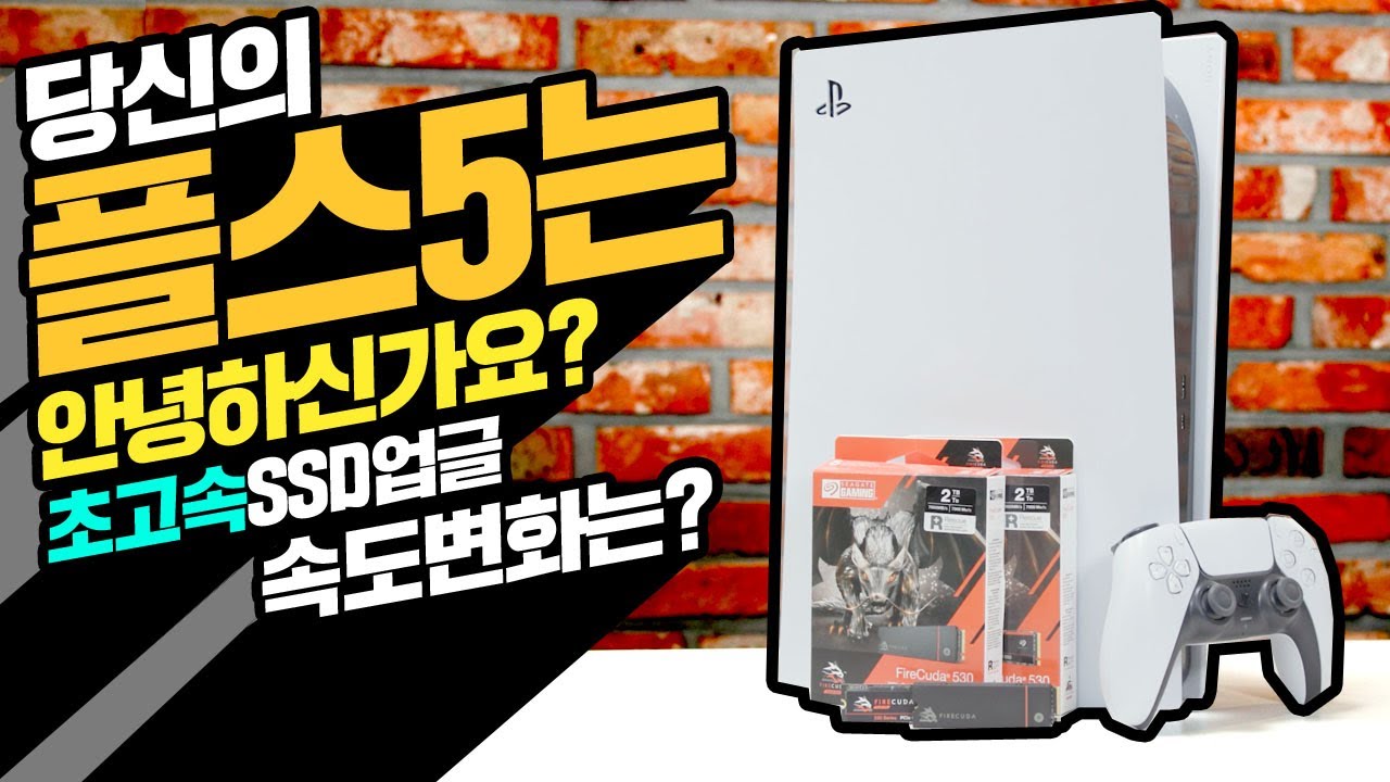 당신의 플스5는 안녕하신가요? 초고속 SSD와 세대별 SSD 속도비교 과연 결과는? fear 씨게이트 파이어쿠다 530