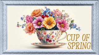 Cup of Spring 💐 | 3 Hours of Framed Botanical Beauty screenshot 1