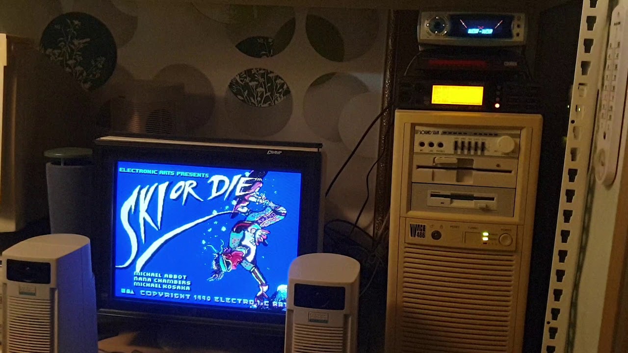 SKI OR DIE DOS GAME INTRO SOUND PC SPEAKER
