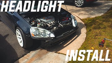 RSX HEADLIGHT HOUSING REMOVAL TUTORIAL AND INSTALLING OEM HEADLIGHTS