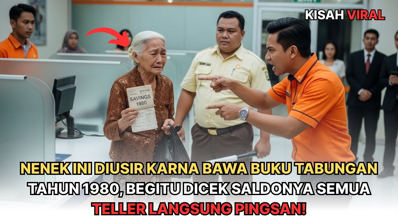 NENEK INI DIUSIR KARNA BAWA BUKU TABUNGAN TAHUN 1980, BEGITU DICEK SALDONYA SEMUA TELLER PINGSAN!