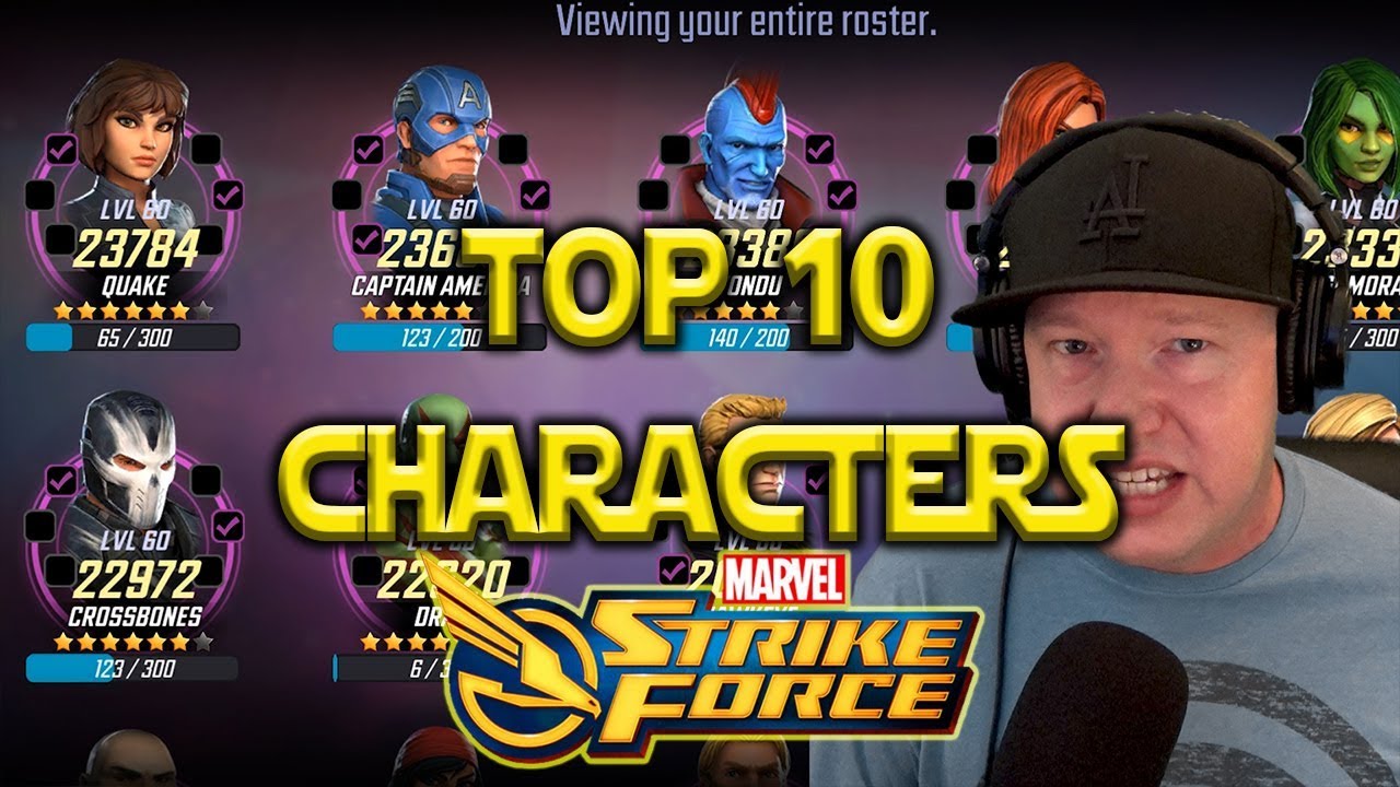 10 Best Marvel Strike Force Characters