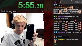 xQc owns an iPhone and not even using it