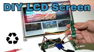 DIY LCD Display | From Recycled Laptop Screen !!!