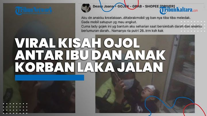 Viral Aksi Heroik Ojol Wanita Antar Ibu-Anak Korban Kecelakaan ke Rumah Sakit, Ini Kisah di Baliknya