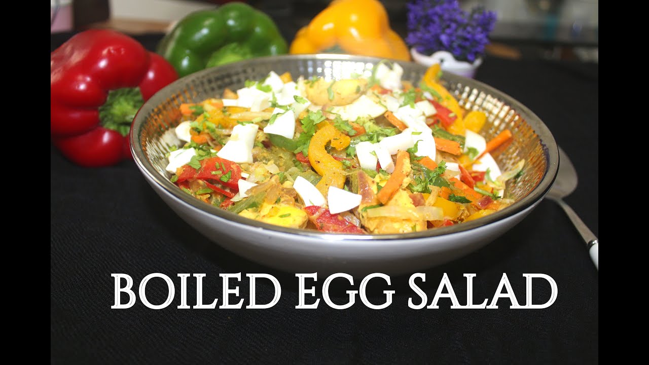 Boiled Egg Salad Recipe For Weight Loss || Easy Egg Salad ...