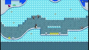 SuperTux 0.4.0 A Hilly Landscape reverse 2 times slow motion