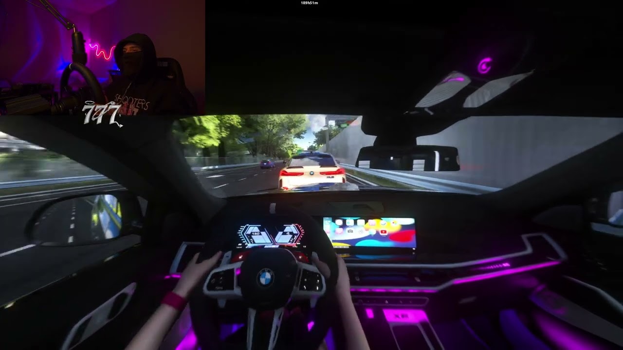 BIG BODY BMW X6M 2025 SWIMMING THROUGH TRAFFIC ( ASSETTO CORSA )