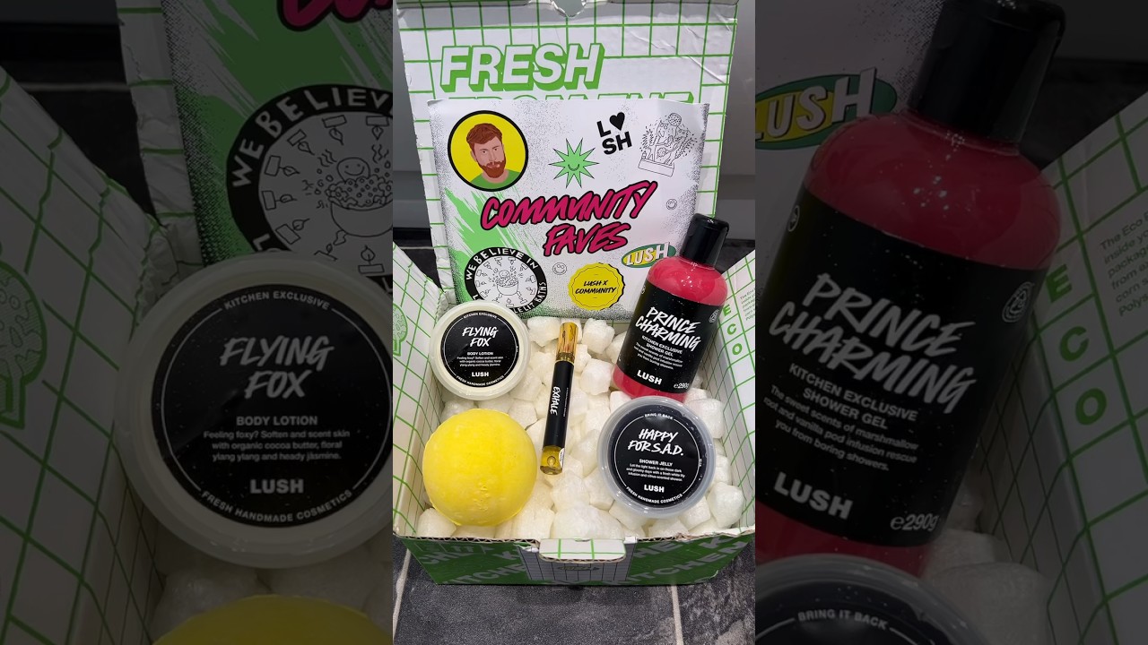 The Lush August kitchen box opening 