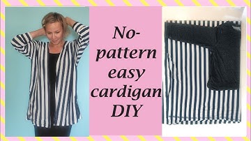 No-pattern easy cardigan DIY