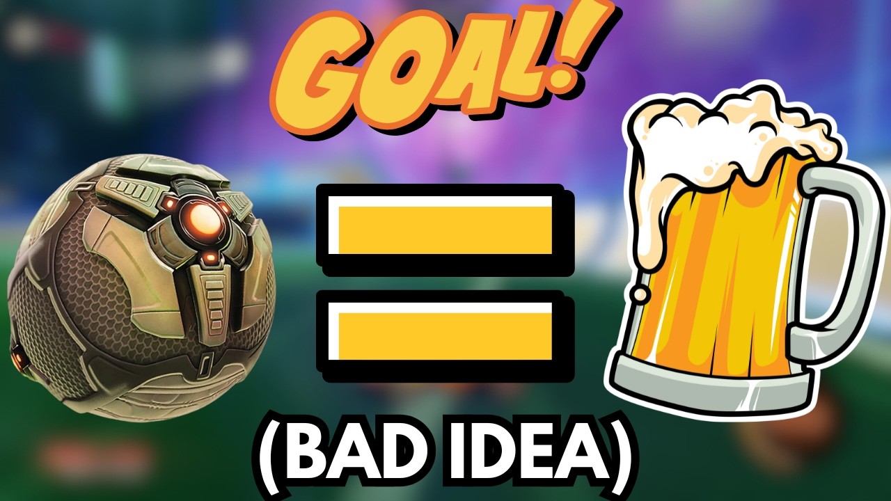 ROCKET LEAGUE BUT EVERY GOAL I DRINK! (1v1s)