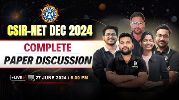 CSIR-NET Dec 2024 Complete Paper Discussion | D PHYSICS