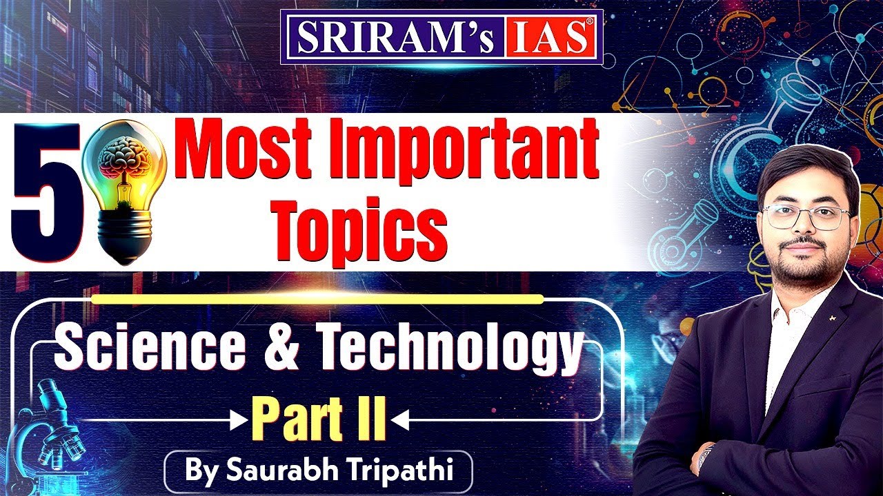 UPSC Prelims 2025 | 50 MOST Important Topics | Science and tech - Part ...
