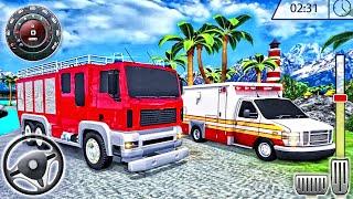 Coast Guard Beach Ambulance Rescue Team: Firefighter Parking Simulator - Best Android GamePlay screenshot 4