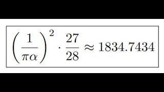 The Proton-Electron Mass Ratio (Analytical Expression)