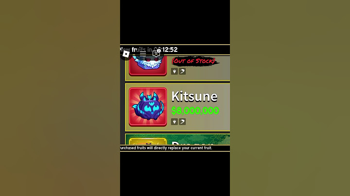 KITSUNE on stock after update be like:  #bloxfruits #bloxfruitsupdate #roblox #foryou