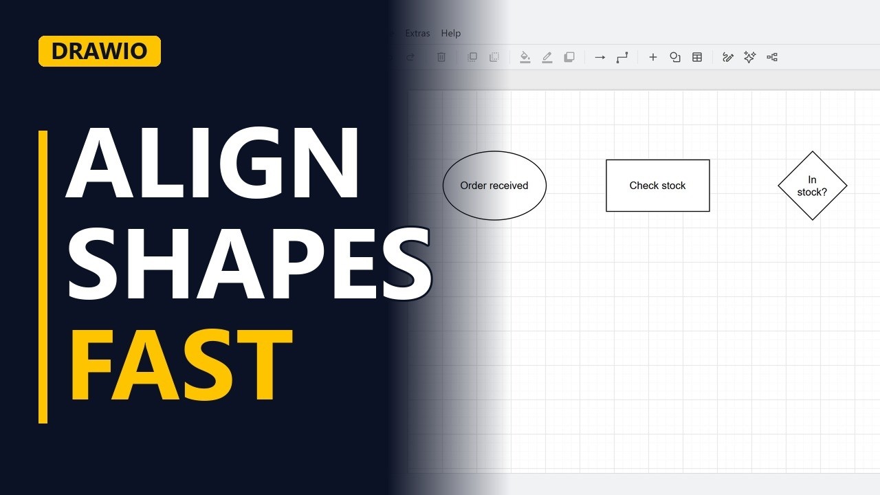 How to Align Shapes in draw.io (Neat Diagrams Fast)