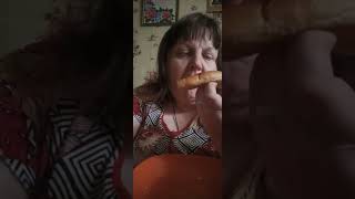 Мукбанг паляничка из микроволновки горячая