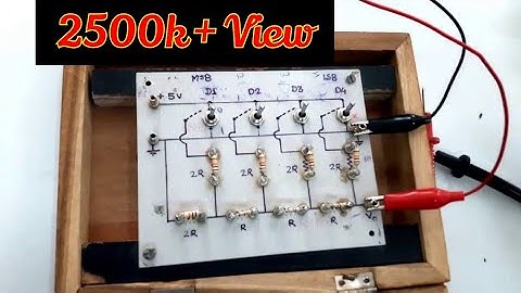 DAC Using R 2R Ladder Network