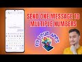 How to Send One Message to Multiple Numbers - Full Tutorial [2025]