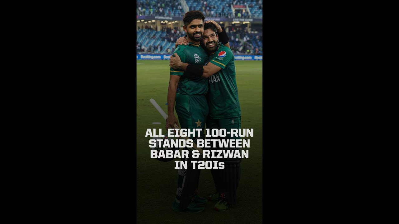Babar and Rizwan, the most 100-run stands in T20Is 🤝