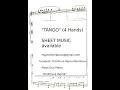 Piano Duet 4 Hands "Tango" sheet score   "Kristina & Rejina"