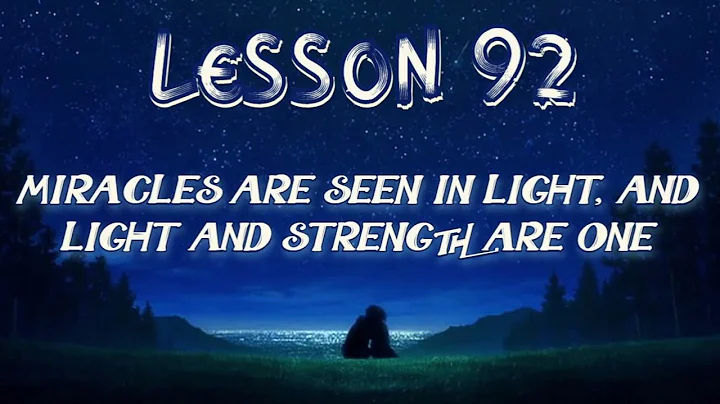 Lesson 92 | Daily Guided Meditations | A Course In Miracles Workbook for Students