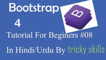 Bootstrap 4 Tutorial Part 8:How to make a (dropdown menu) part 2 in hindi/urdu || by tricky skills