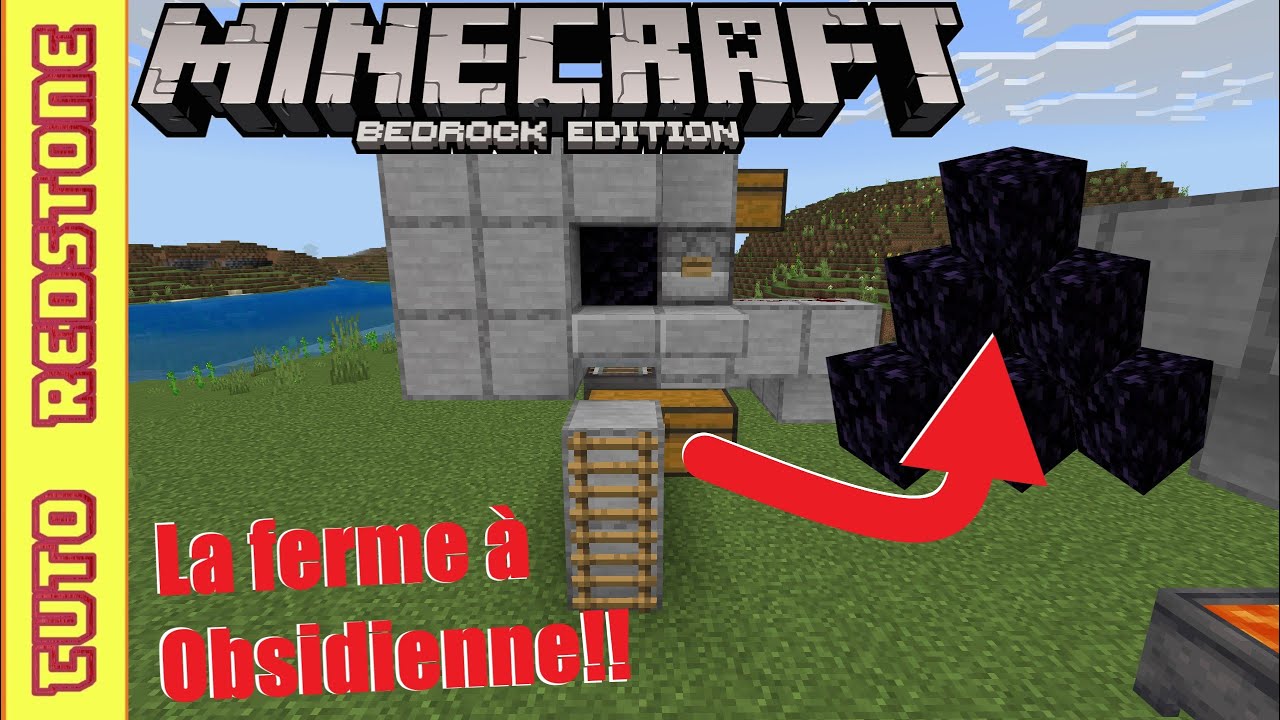 Comment fabriquer une ferme à obsidienne : [TUTO] Minecraft 1.21 MCPE