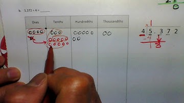 M1L14 Dividing decimals on a place value chart part 2