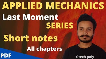 Applied Mechanics All chapter