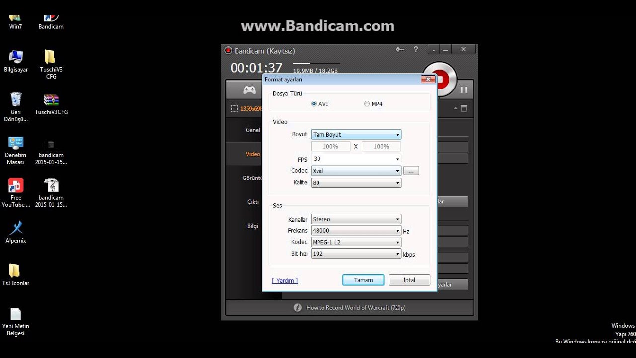 Bandicam: programı nasıl kullanılır Bandicam: programı nasıl kullanılır